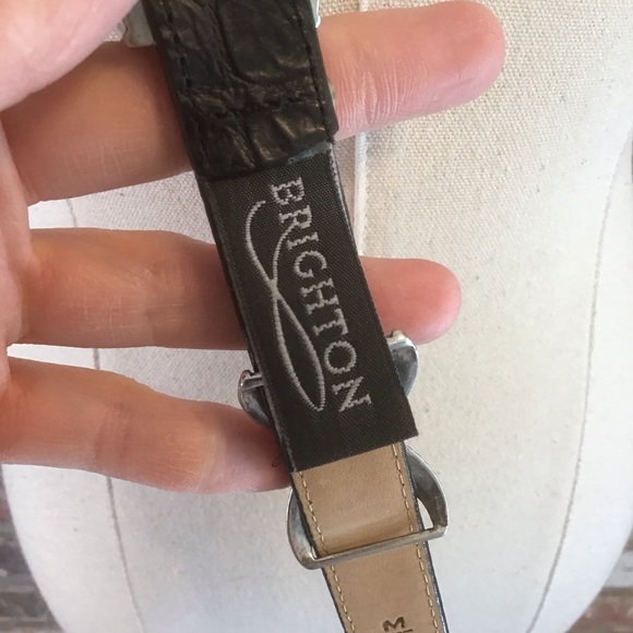 Brighton Black and Silver Women's Belt - Picture 7 of 8